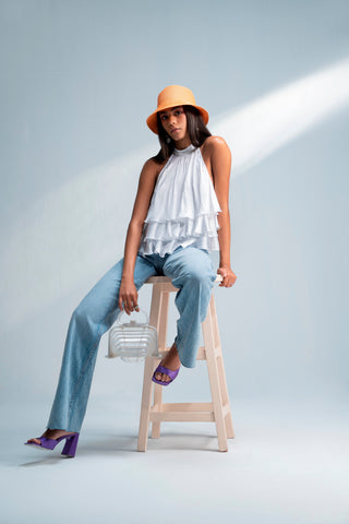 LovA White Ruffles Top