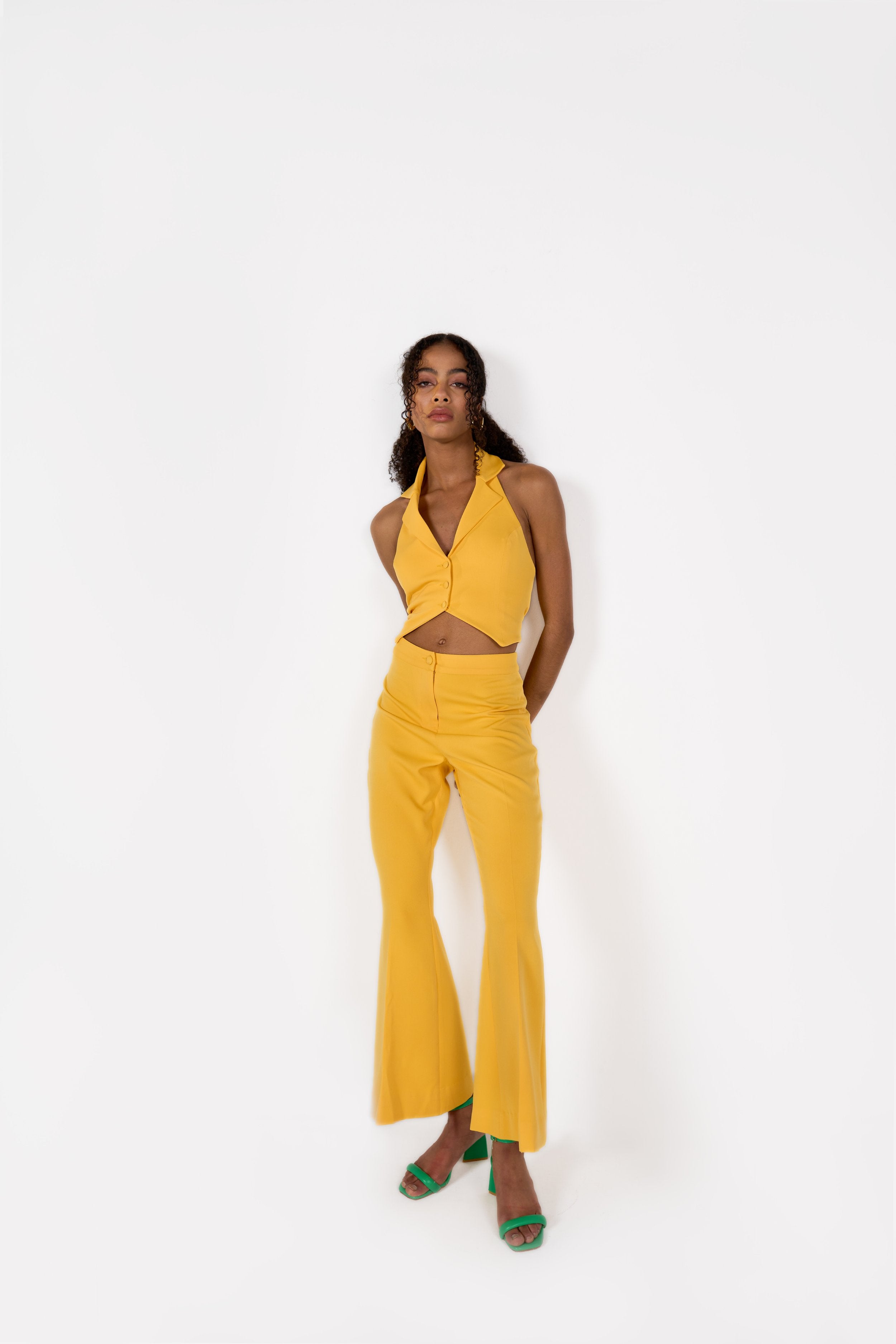 Debonair Yellow Bell Bottoms