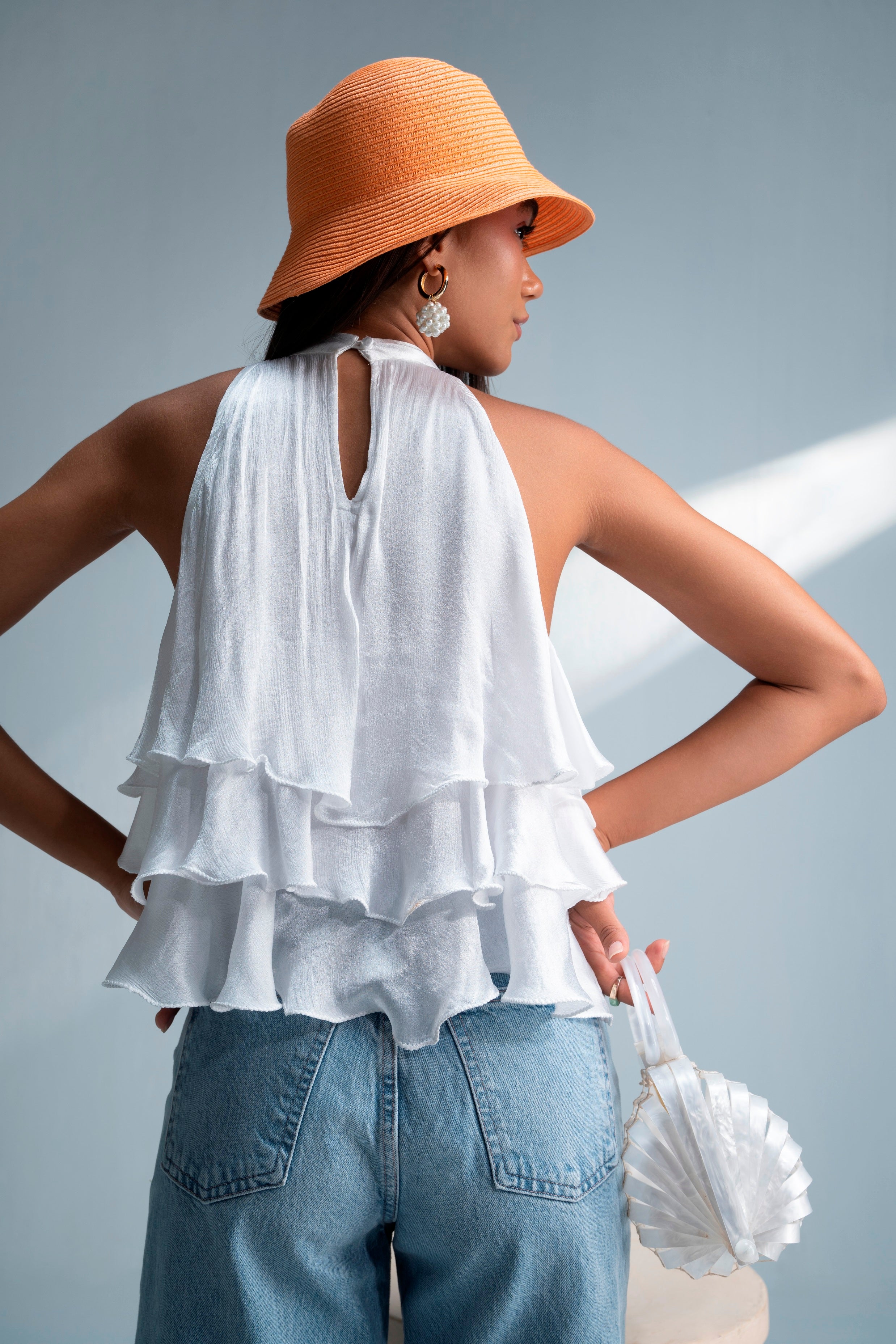 LovA White Ruffles Top