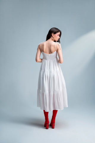 Akoya Panel Midi Dress